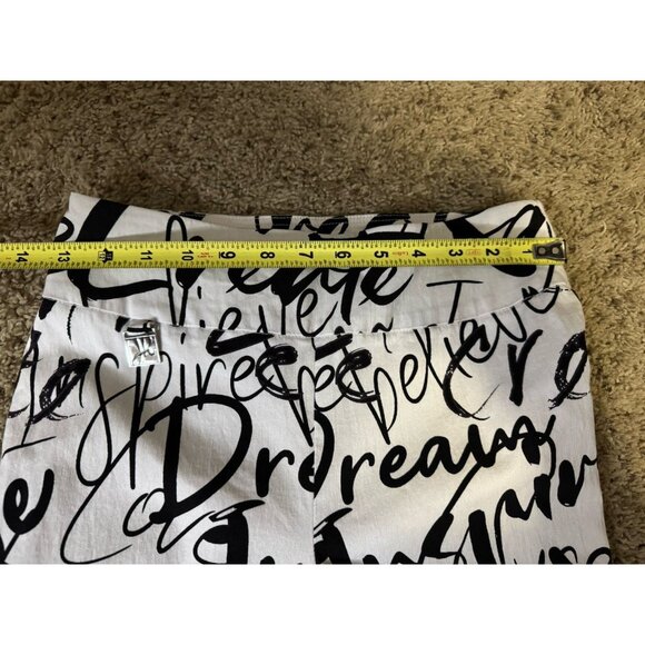 JOSEPH RIBKOFF Graffiti Artsy Pants Stretchy Pull On Grunge Goth Casual S6 26x28 - Picture 6 of 8